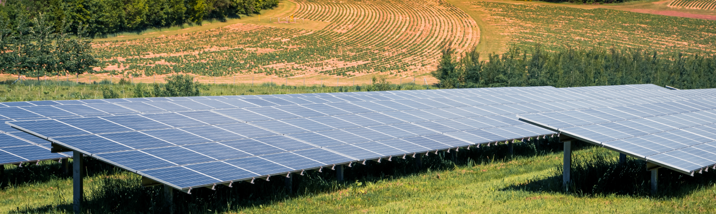 solar panels instaled on building
