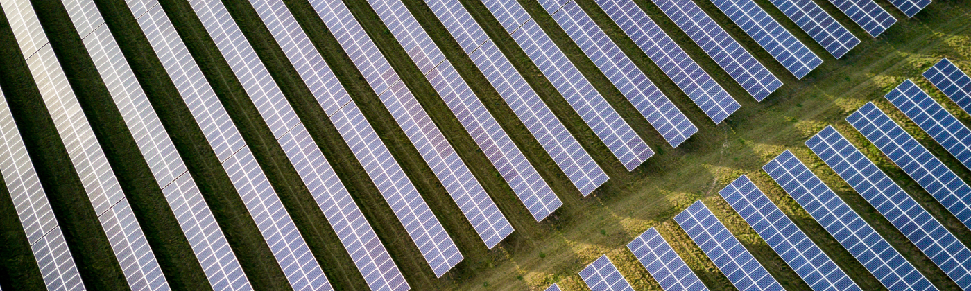 solar panels instaled on building